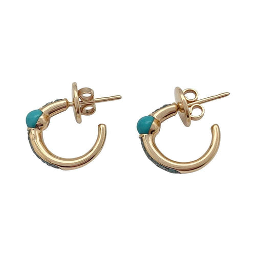 Boucles d'oreilles Boucles d'oreilles Pomellato, "M'ama non M'ama", or rose, pierres de couleurs. 58 Facettes 31996