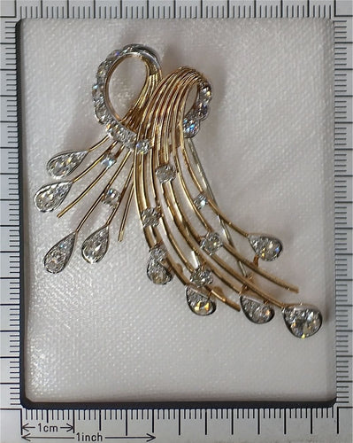 Broche Broche diamants années 1960 58 Facettes 23167-0370
