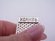 Bracelet bracelet HERMES manchette maille miroir 19 argent 925 58 Facettes 257681