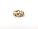 Bague 58 vintage bague POMELLATO gourmette or blanc et jaune 18k et diamants 58 Facettes 253587
