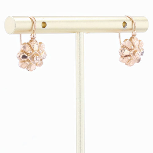 Boucles d'oreilles Dormeuses anciennes or rose 58 Facettes 21-678B