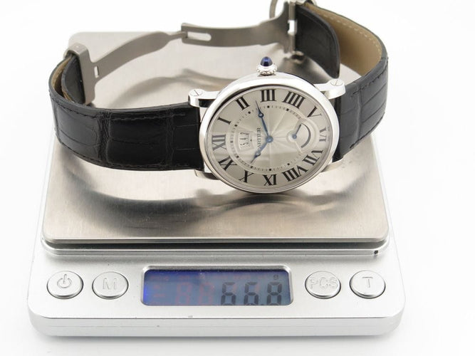 Montre montre rotonde de CARTIER 40mm croco mecanique fullset 58 Facettes 256928