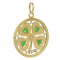 Pendentif Pendentif trèfle à quatre feuilles Art déco Grenats démantoïdes Diamants 58 Facettes 23102-0011