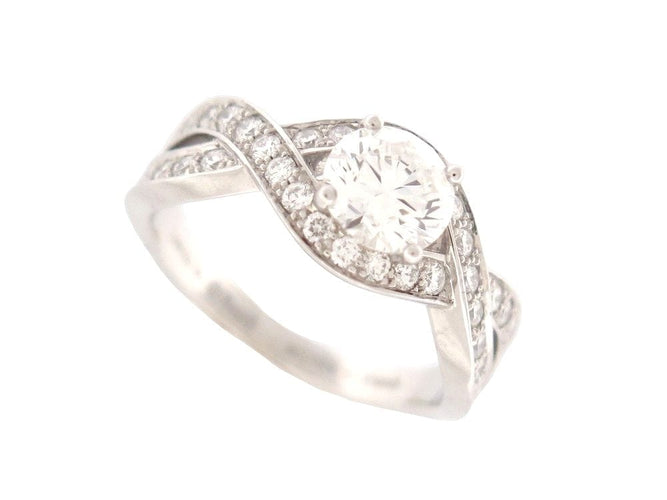 Bague 54 bague PIAGET jardin secret solitaire torsade t 54 platine diamant 58 Facettes 252912