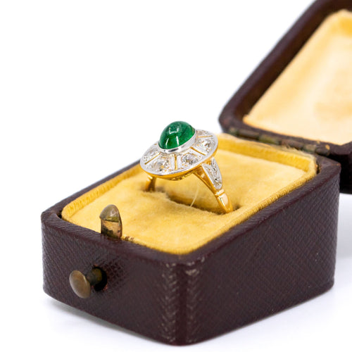 Bague 53.5 Bague émeraude, diamants 58 Facettes 37A8280FBA9148F2819E194FCF5B7C61