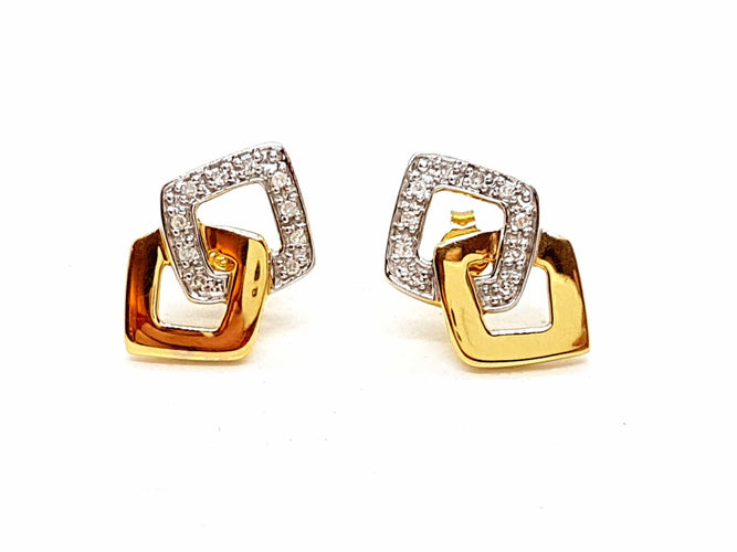 Boucles d'oreilles Boucles d'oreilles Or jaune Diamant 58 Facettes 06440CD