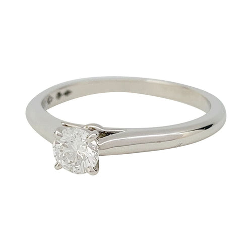 Bague 53 Solitaire Cartier, "1895", diamant 0,32 ct, platine. 58 Facettes 31089