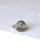 Bague vintage topaze bleue et diamants sur or et argent 58 Facettes