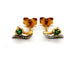 Boucles d'oreilles Boucles d'oreilles Puces Or jaune Emeraude 58 Facettes 1141395CD