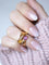 Bague Bague vintage Toi & Moi, tourmaline rose et citrine 58 Facettes