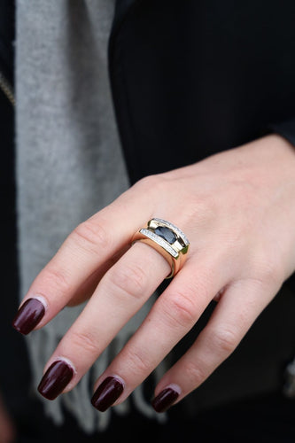 Bague 57 Bague Or jaune Saphir 58 Facettes 1589322CN