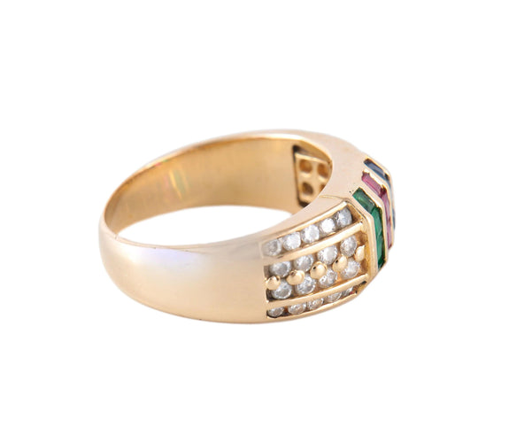 Bague BAGUE OR & PIERRES PRECIEUSES 58 Facettes BO/220085 NSS