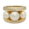 Bague 56 Bague Poiray, "Fidji", or jaune, perle et diamants. 58 Facettes 31912