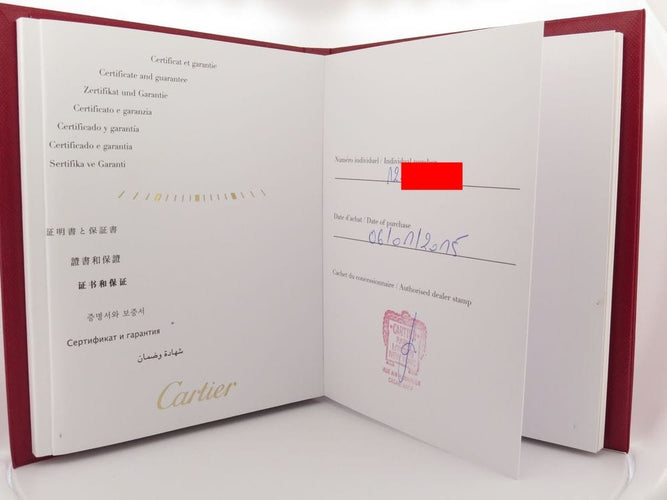 Montre montre rotonde de CARTIER 40mm croco mecanique fullset 58 Facettes 256928