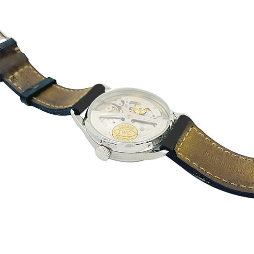 Montre Montre IWC, "Portugaise Automatique", acier, cuir. 58 Facettes 32264