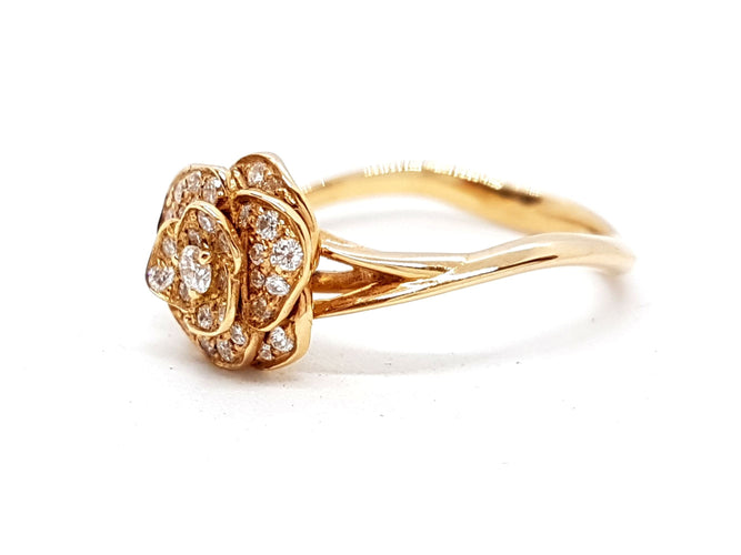 Bague 53 Bague Fleur Or rose Diamant 58 Facettes 578704RV