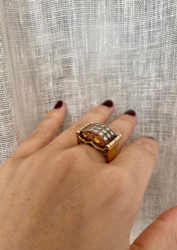 Bague 52 Bague Art Déco Diamant 58 Facettes