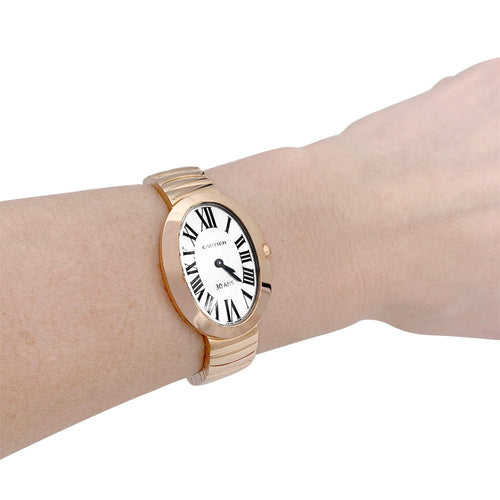 Montre Montre Cartier, "Baignoire", or rose. 58 Facettes 32241