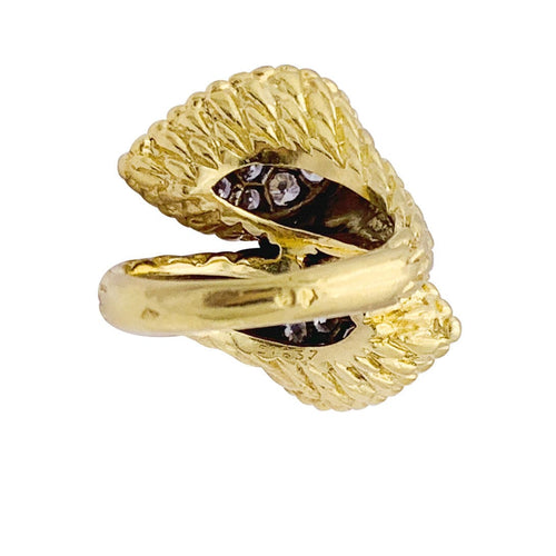 Bague 53 Bague Boucheron vintage "Serpent Bohème" or jaune, platine, diamants. 58 Facettes 33569