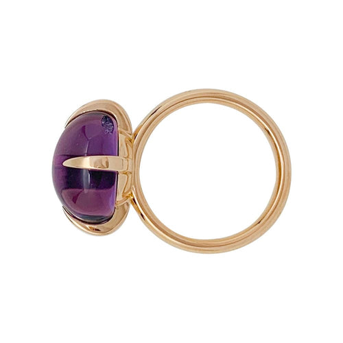 Bague 50 Bague Pomellato "Veleno" or rose et améthyste. 58 Facettes 31401