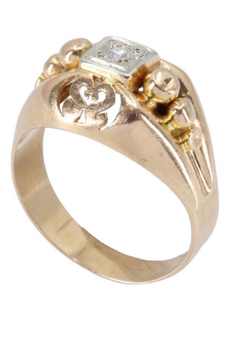 Bague 53 Bague 2 ors, diamant 58 Facettes 062621