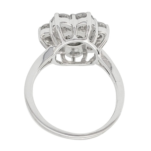 Bague 52 Bague Marguerite diamants en or blanc. 58 Facettes 31898