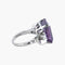 Bague 50 / Améthyste / Or Blanc BAGUE "VICTOIRE" AMETHYSTE & DIAMANTS 58 Facettes BO/220026 STA