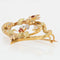 Broche Broche ancienne en ors aux motifs floraux 58 Facettes 19-196