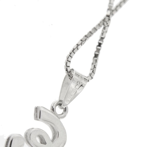 Collier Collier en or avec E et diamants 58 Facettes 32048