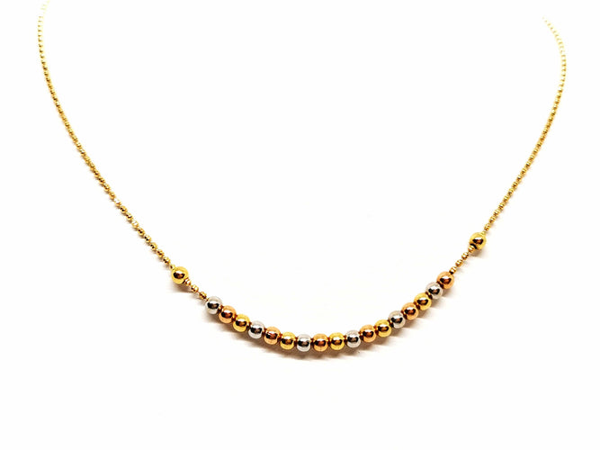 Collier Collier Maille boule Or jaune 58 Facettes 1752357CN