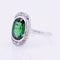 Bague 51 Bague ancienne grenat tsavorite et diamants en rose 58 Facettes 22-491