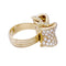 Bague 56 Bague "Noeud", or jaune et diamants. 58 Facettes 33378