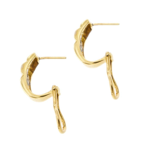 Boucles d'oreilles Boucles d'oreilles 2 ors diamants 58 Facettes 34051