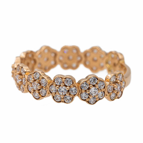 Bague 51 Bague Fleur Or rose Diamant 58 Facettes 2519150CN