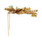 Broche Broche Chaumet en or jaune, diamants et turquoises. 58 Facettes 31240