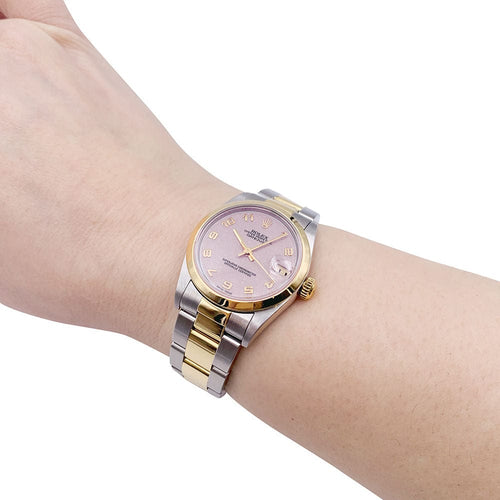 Montre Montre Rolex, "Oyster Perpetual Datejust", or et acier. 58 Facettes 32262