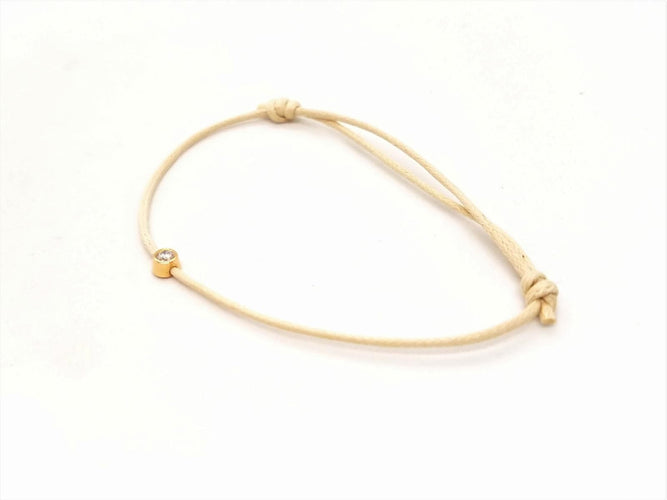 Bracelet Bracelet Cordon Or rose Diamant 58 Facettes 578881RV