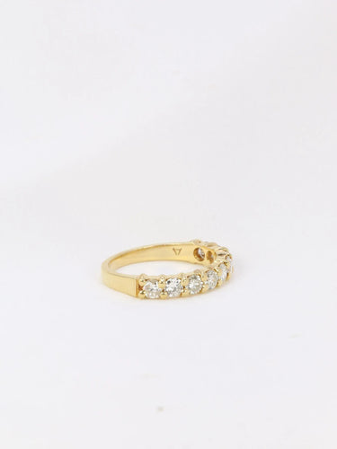 Bague Demi-Alliance américaine diamants 0,72 ct 58 Facettes J100