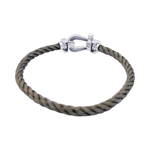 Bracelet Bracelet Fred, "Force 10", en or blanc et acier. 58 Facettes 33158