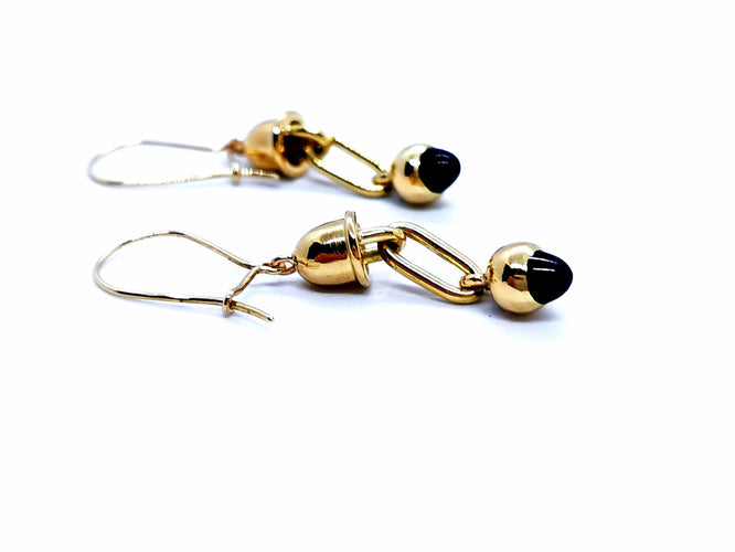 Boucles d'oreilles Boucles d'oreilles Or jaune Saphir 58 Facettes 1052836CD