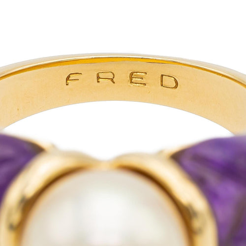 Bague 52 Fred Bague Or jaune Perle 58 Facettes 2609078CN