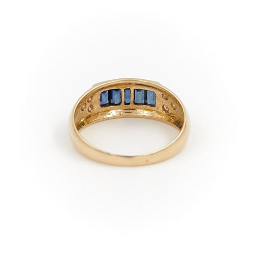 Bague 53 Bague Jonc Or jaune Saphir 58 Facettes 1639193CN