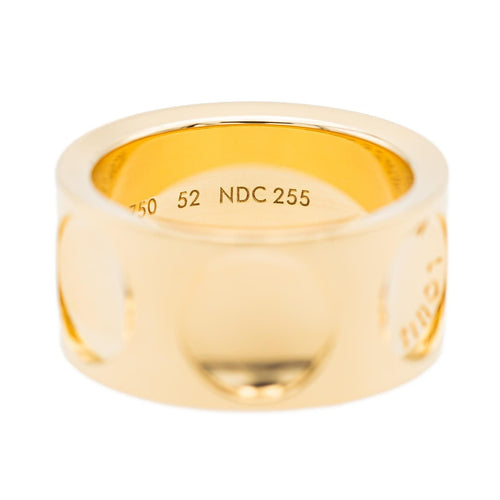 Bague 52 Louis Vuitton Bague Bandeau Empreinte Or jaune 58 Facettes 2609074CN