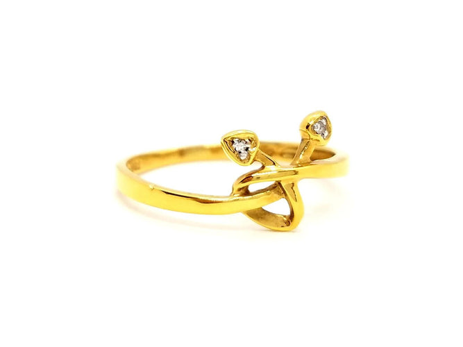 Bague 56 Bague Or jaune Diamant 58 Facettes 863489CD