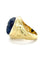 Bague Bague homme Or Jaune avec Saphir Cabochon 58 Facettes