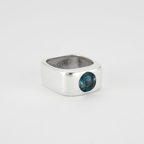 Bague 53 DINH VAN - Bague Argent Topaze bleue 58 Facettes 8463