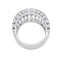 Bague 55 Bague Cartier, "Couronne", or blanc, diamants. 58 Facettes 32251