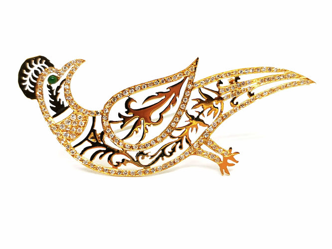 Broche Broche Paon Or jaune Diamant 58 Facettes 1186435CN