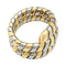 Bague 55 Bague Bulgari, "Tubogas", deux tons ors. 58 Facettes 33606