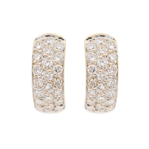 Boucles d'oreilles Boucles d'oreilles Créoles Or jaune Diamant 58 Facettes 2486677CN